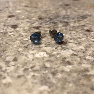 NWOT Blue Crystal Earrings